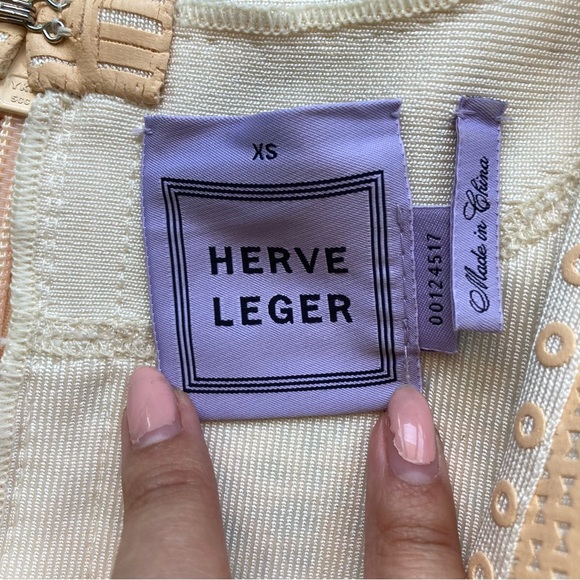 RARE Herve Leger Authentic Bellini Panel Dress Size XS - Picture 4 of 7